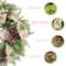 Glitzhome&#xAE; 24&#x22; Cypress Leaves &#x26; Pinecone Wreath with Ribbon &#x26; Bow